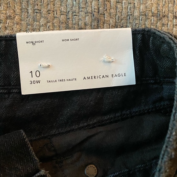 Ripped black denim mom shorts - Picture 3 of 3